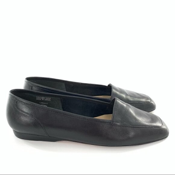 Enzo Angiolini Liberty flats 8 black 80s 90s vintage smoking loafers grannycore - Picture 3 of 12